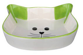 Trixie Ceramic Bowl - kerámia tál (fehér, mintás) macskák részére (Ø12cm)