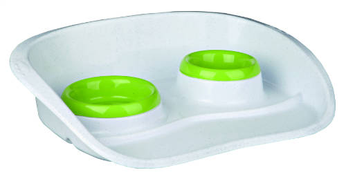 Trixie Dinner Set - Műanyag tál szett (vegyes színekben) macskák részére (0,25l /Ø 9cm és 0,3l /Ø 11cm)