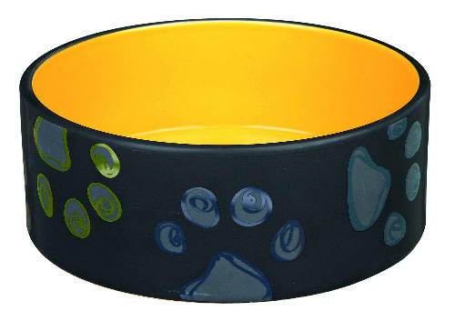 Trixie Jimmy Ceramic Bowl - kerámia tál (mintás, többféle színben) kutyák részére  (0,75l/Ø15cm)