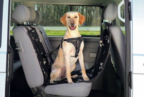 Trixie Protective Car Seat Cover - Autós ülésvédő huzat (fekete/bézs) hátsó ülésre (0,5x1,45m)