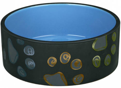 Trixie Jimmy Ceramic Bowl - kerámia tál (mintás, többféle színben) kutyák részére (1,5l/Ø20cm)