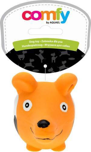 Comfy latex állat (narancs) - játék kutyák részére (10cm)