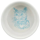 Trixie Ceramic Bowl - kerámia tál (fehér, mintás) macskák részére (0,3l /Ø11cm)